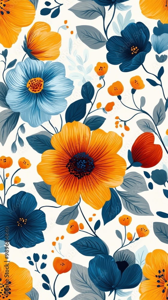 Bold Filipino piña fabric-inspired floral pattern Bold Filipino piña fabric-inspired floral pattern