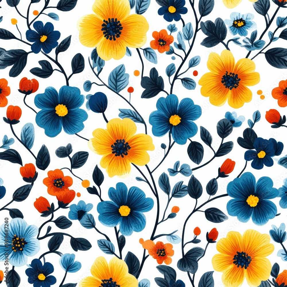 Bold Filipino piña fabric-inspired floral pattern Bold Filipino piña fabric-inspired floral pattern