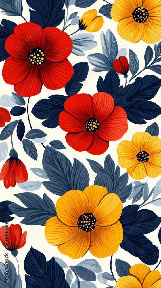 Bold Filipino piña fabric-inspired floral pattern Bold Filipino piña fabric-inspired floral pattern