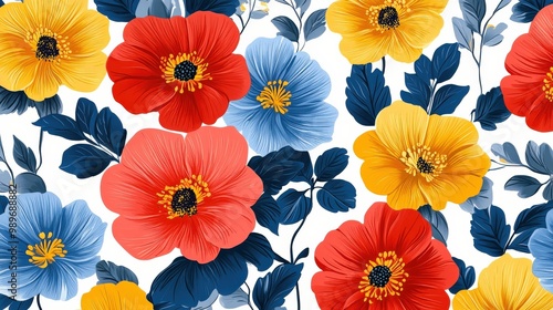 Bold Filipino piña fabric-inspired floral pattern