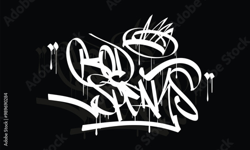 GOD SPEAKS word graffiti tag style