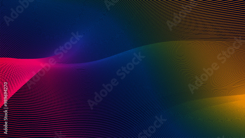 Vector wave abstract background