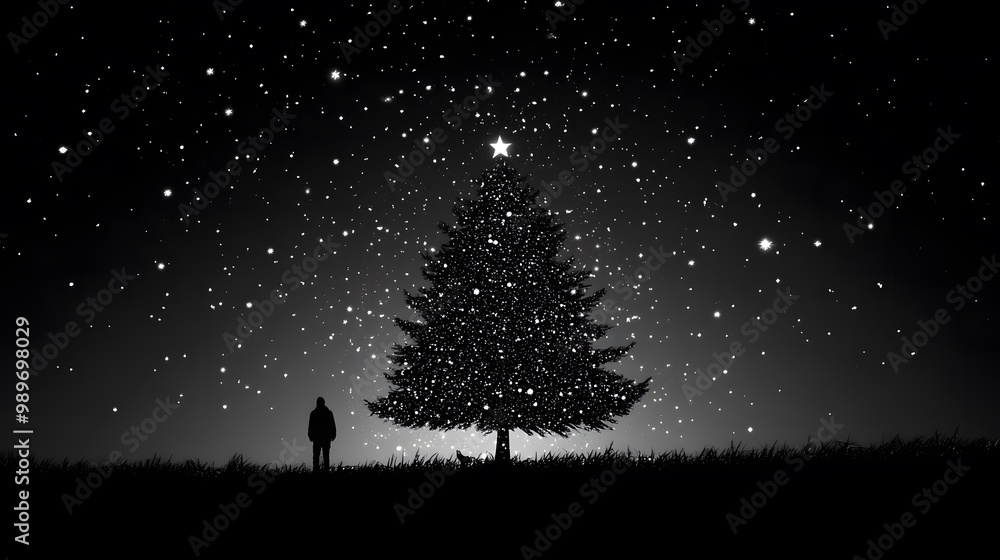 Christmas Tree silhouette Christmas Tree silhouette