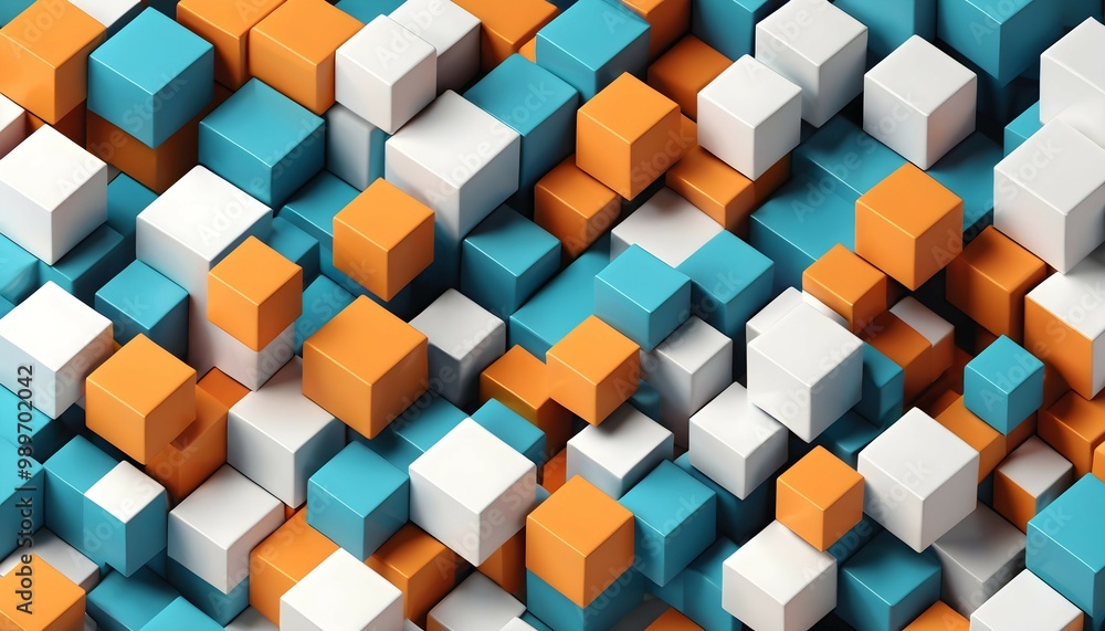 3D Abstract Cubic Design 3D Abstract Cubic Design
