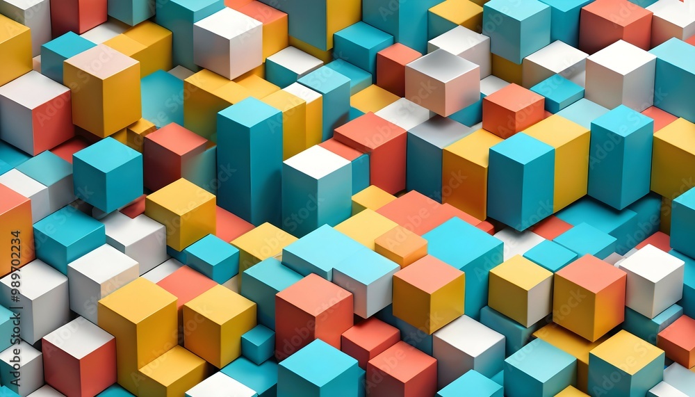 3D Cubic Geometric Art 3D Cubic Geometric Art