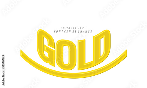 3d golden text effect