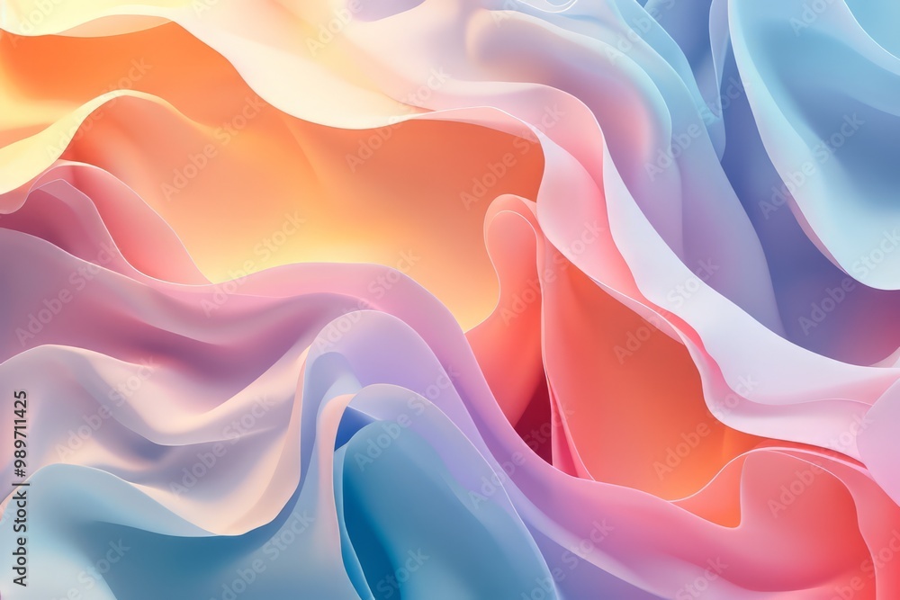 Abstract Wavy Pastel Color Gradient Background Abstract Wavy Pastel Color Gradient Background