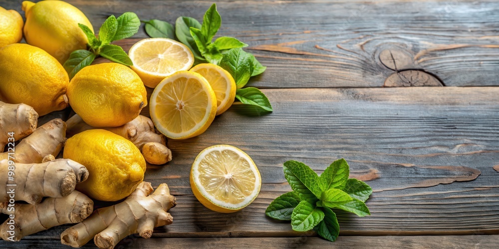 Fresh and healthy ginger and lemon infused food , ginger, lemon, citrus, healthy, fresh, ingredient, vibrant, cuisine Fresh and healthy ginger and lemon infused food , ginger, lemon, citrus, healthy, fresh, ingredient, vibrant, cuisine