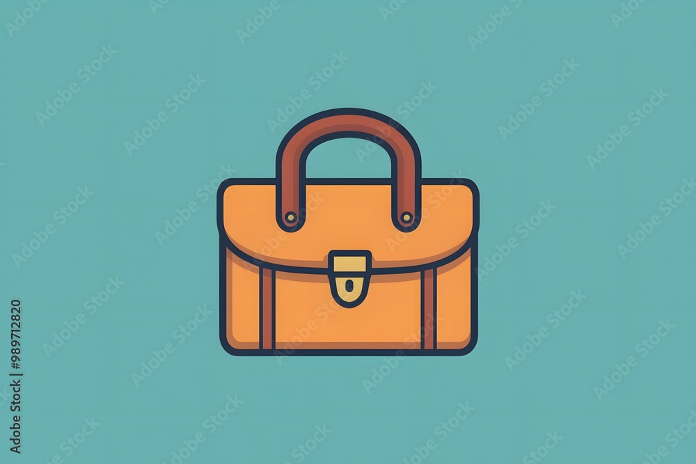 isolated design of a briefcase icon, with simple geometric shapes and a sleek outline to symbolize business or professionalism isolated design of a briefcase icon, with simple geometric shapes and a sleek outline to symbolize business or professionalism