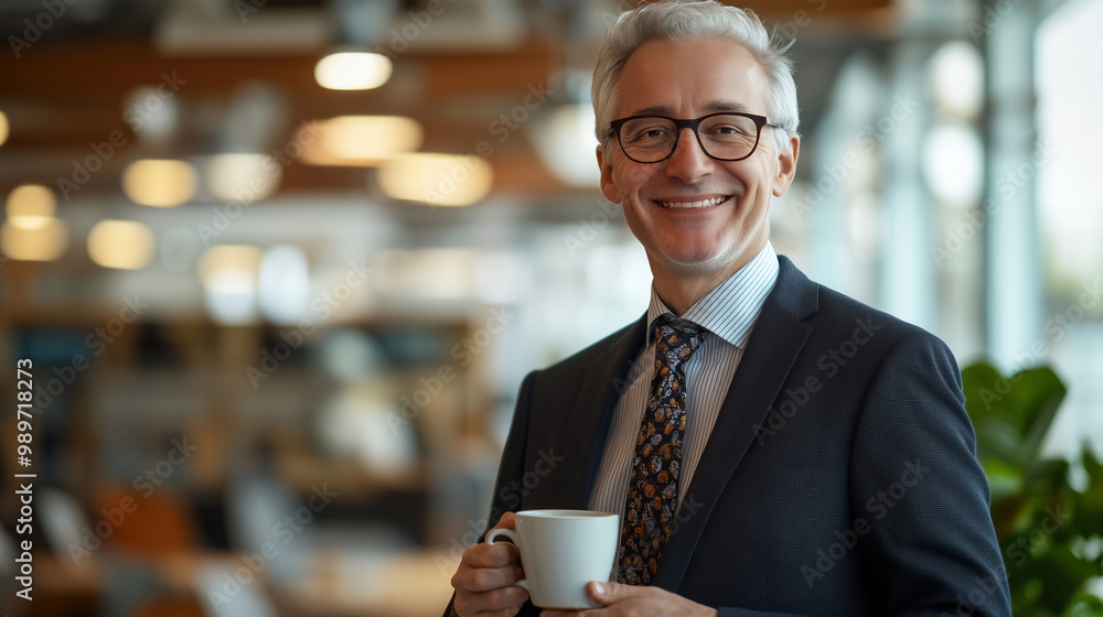 portrait of senior male office worker with gray hair. portrait of senior male office worker with gray hair.