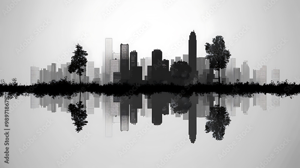Fototapeta premium city skyline