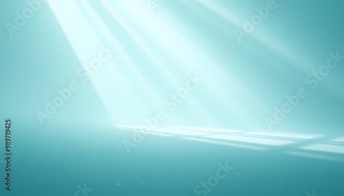 Wallpaper Mural Cosmic Energy Illustration with Floating Dust Particles and Soft Blue Gradients Torontodigital.ca