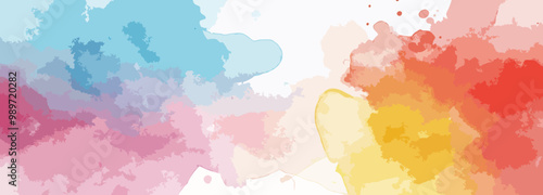 abstract watercolor hand painted background