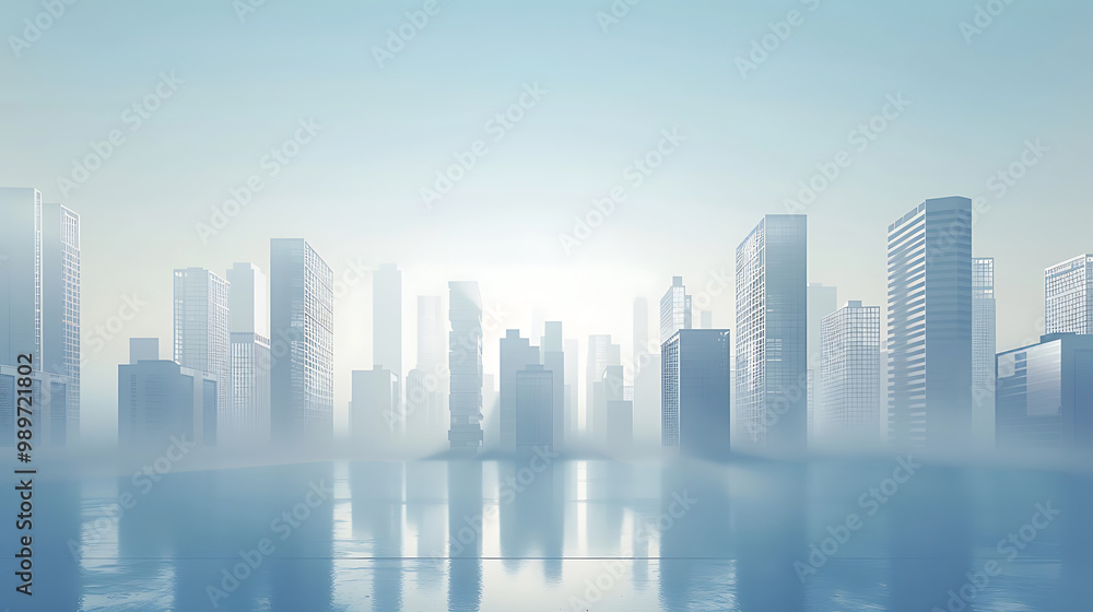 Fototapeta premium city skyline illustration