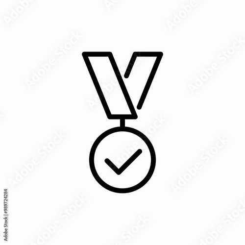 honor medal icon sign vector