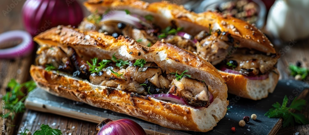 Sandwiches With Herring And Onions Sandwiches With Herring And Onions