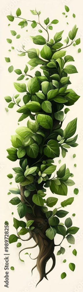 Obraz premium Botanical Arboreal Majesty illustration