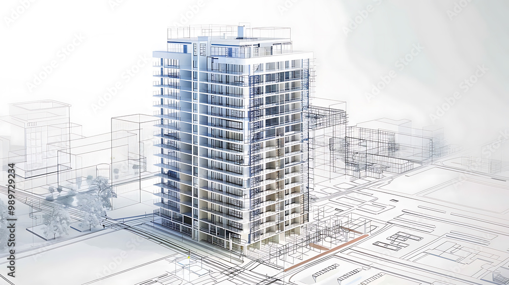 Fototapeta premium building blueprint