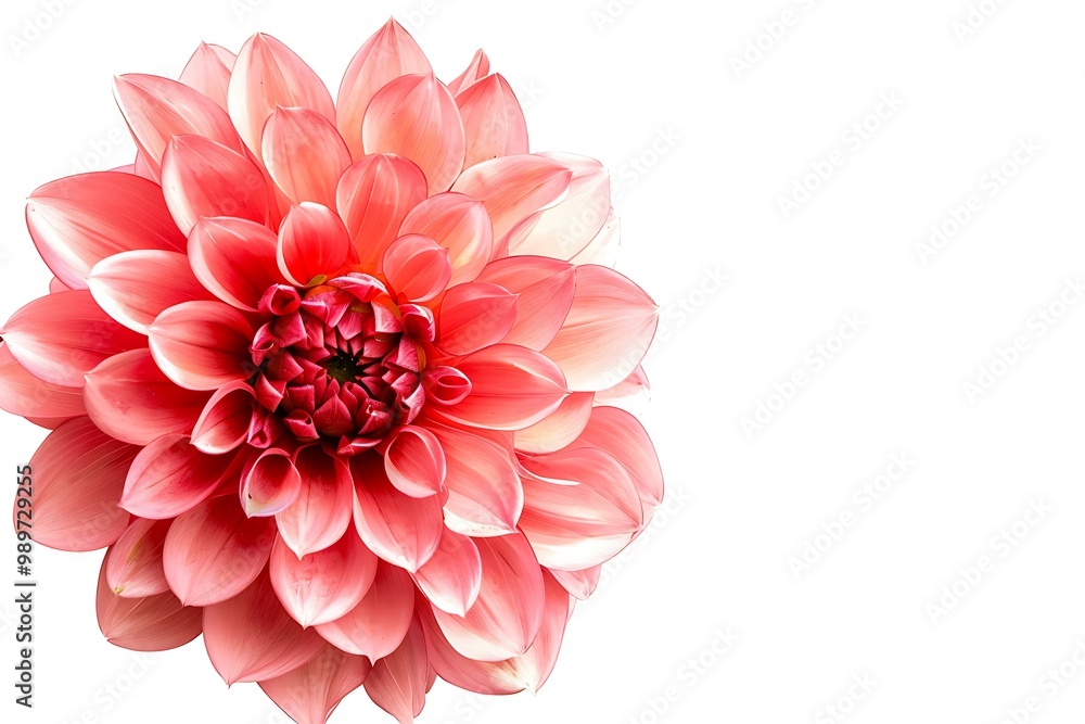 Fototapeta premium Dahlia Flower Flower isolated on white background.