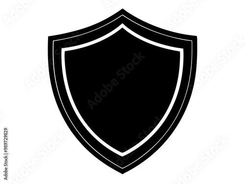 shiled shape silhouette vector, Protect shield security icons