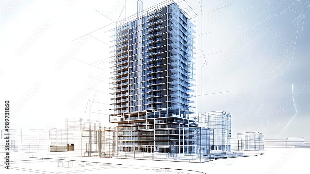 Fototapeta premium building blueprint