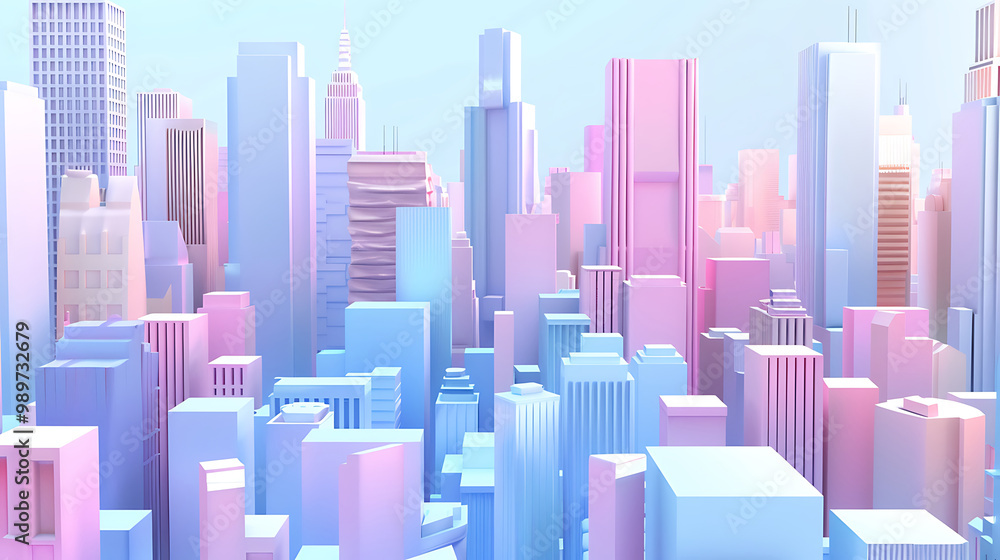 Obraz premium 3d city