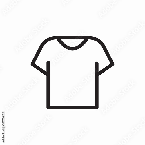 shirt clothes icon sign vector photo