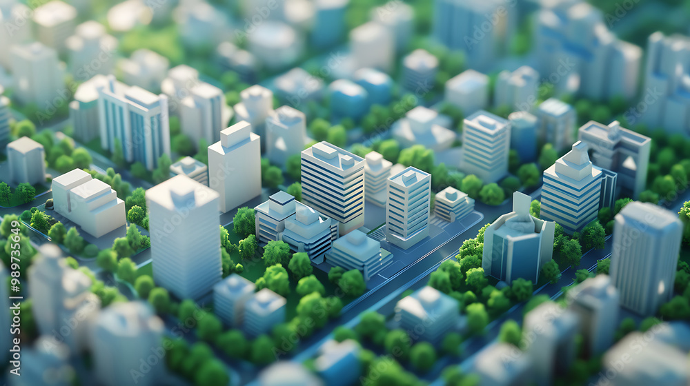 Obraz premium 3d city