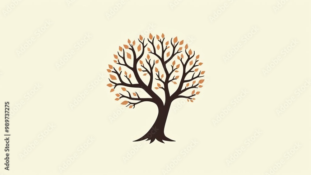 Obraz premium Family Tree Illustration: Genealogy and Ancestry Visualization for Personal Heritage Research
