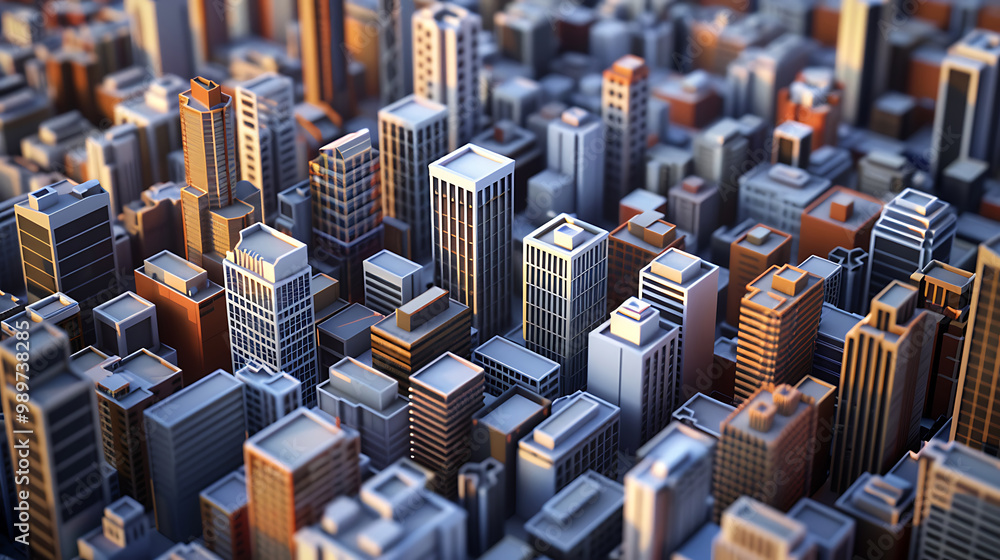 Obraz premium 3d city