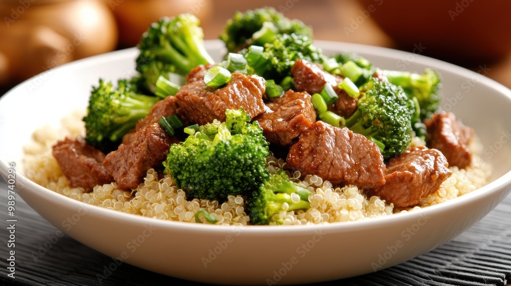 Delicious Beef and Broccoli Quinoa Bowl Delicious Beef and Broccoli Quinoa Bowl