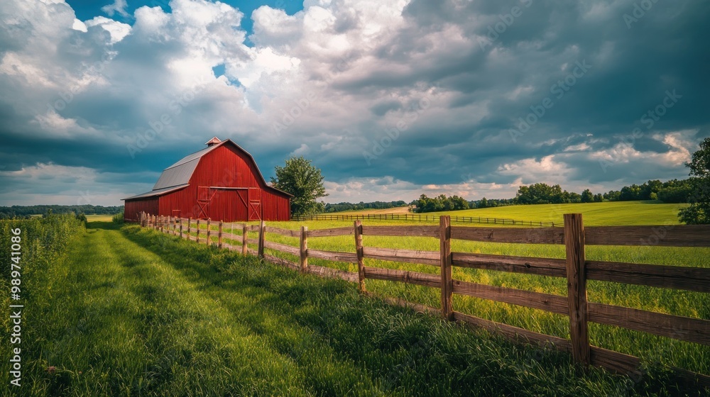 Red Barn in a Field Red Barn in a Field