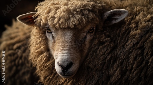 Close-up of a Sheep's Face photo