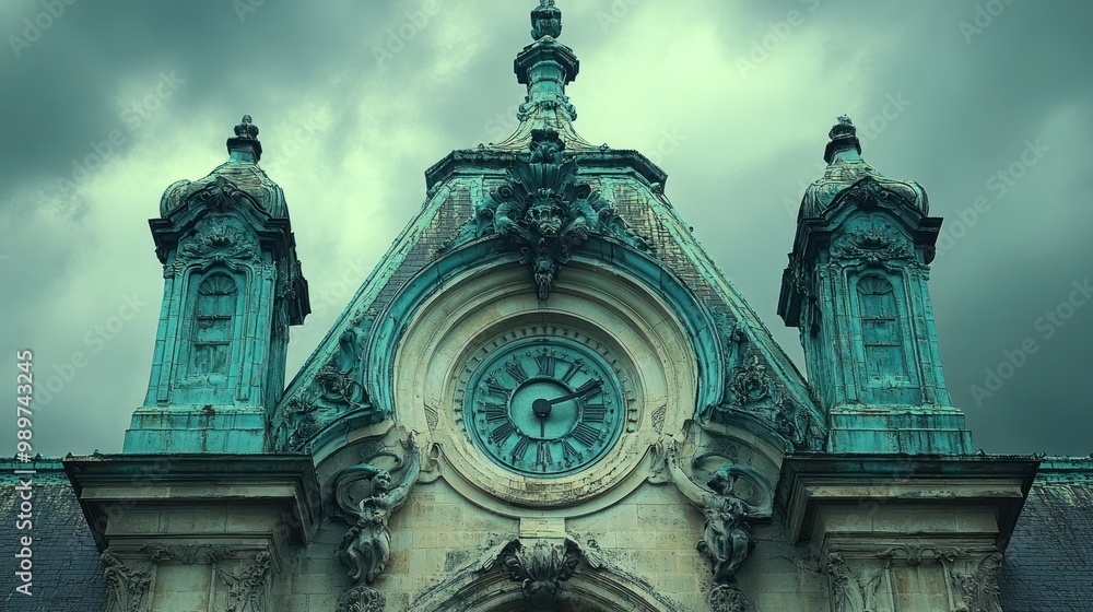 Clock Tower, Ornate Architecture Clock Tower, Ornate Architecture