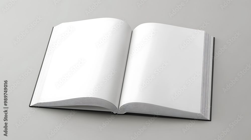 A clean, blank page on a gray background, uncluttered A clean, blank page on a gray background, uncluttered