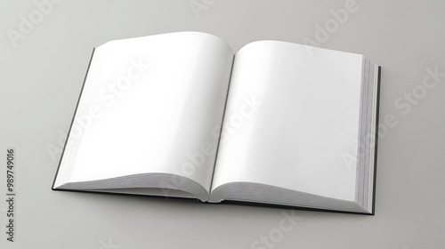 A clean, blank page on a gray background, uncluttered