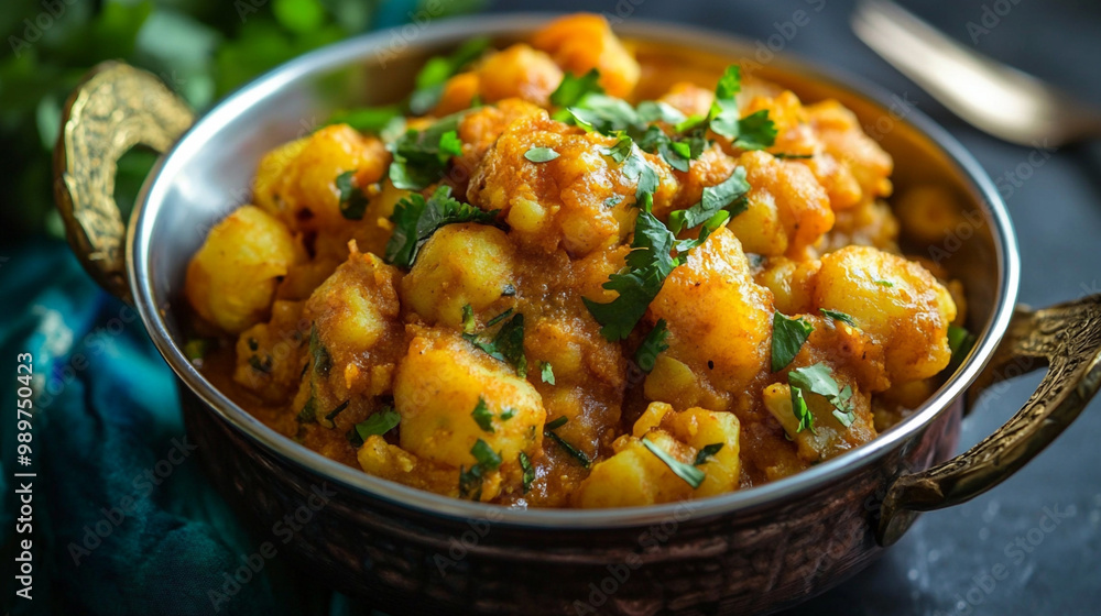 Homemade aloo Gobi sabzi .ai generative. Homemade aloo Gobi sabzi .ai generative.