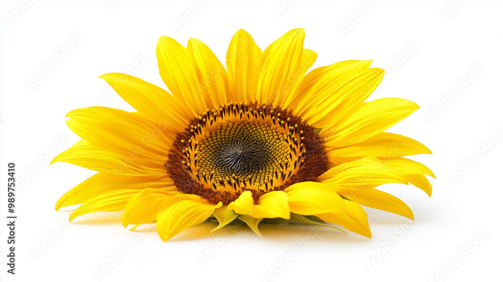 Naklejka premium sunflower isolated on white background