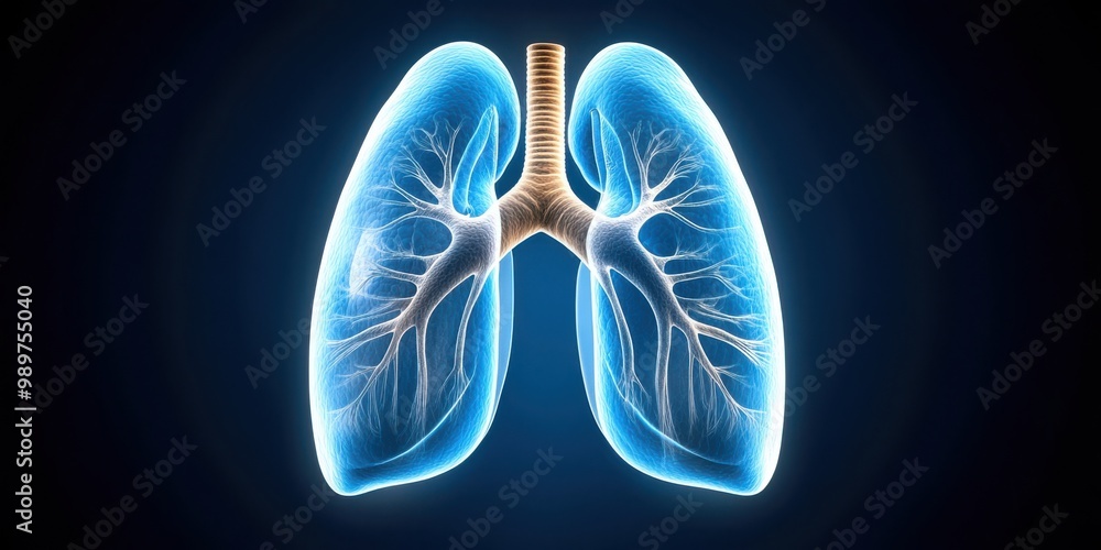 Human Lungs Anatomy D Medical Illustration Human Lungs Anatomy D Medical Illustration