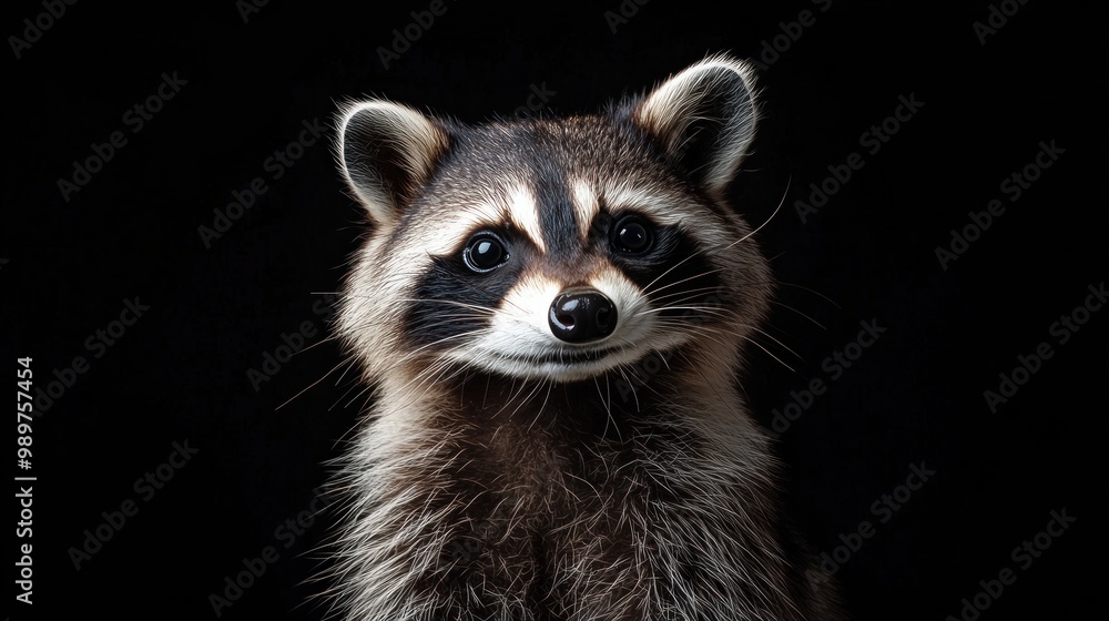 Portrait of a Curious Raccoon Portrait of a Curious Raccoon