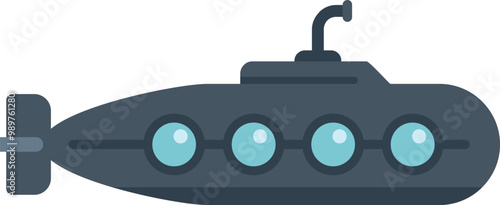 Submarine is traversing the deep sea, offering a glimpse into the fascinating world beneath the waves