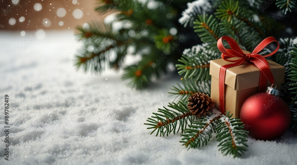 christmas tree and gift box christmas tree and gift box
