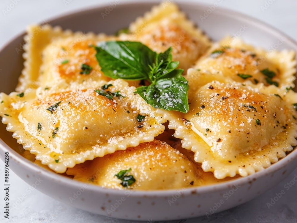 Delicious homemade ravioli pasta dish Delicious homemade ravioli pasta dish