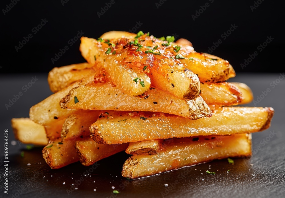 Delicious roasted potato wedges with spices Delicious roasted potato wedges with spices