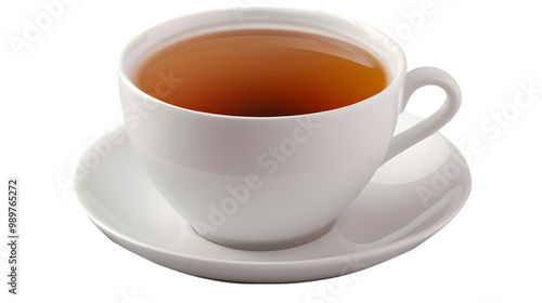  a cup of tea isolated on transparent white background