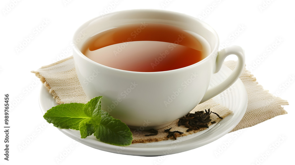 a cup of tea isolated on transparent white background a cup of tea isolated on transparent white background