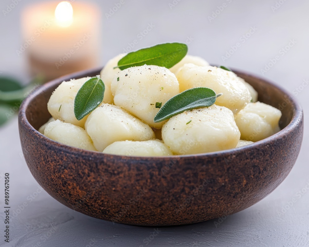 Delicious roasted potatoes with fresh sage leaves Delicious roasted potatoes with fresh sage leaves