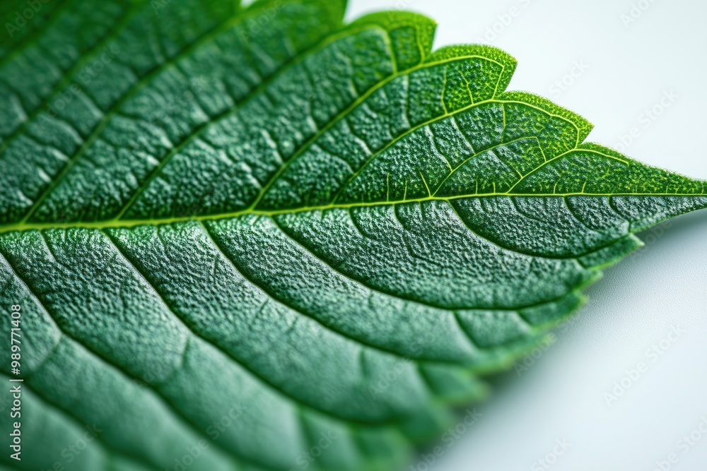 Close-up View of a Green Leaf Close-up View of a Green Leaf
