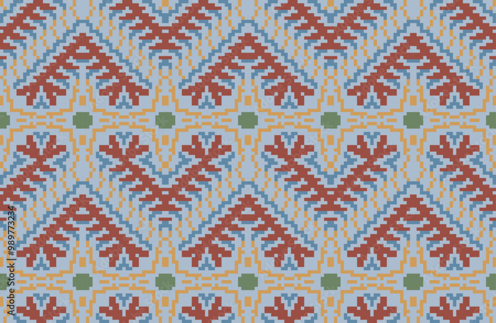 Embroidery Geometric Pattern Designfolk Embroidery, Aztec Geometric Ornament Print. Design for Carpet, Wallpaper, Clothing, Wrapping, Fabric Embroidery Geometric Pattern Designfolk Embroidery, Aztec Geometric Ornament Print. Design for Carpet, Wallpaper, Clothing, Wrapping, Fabric