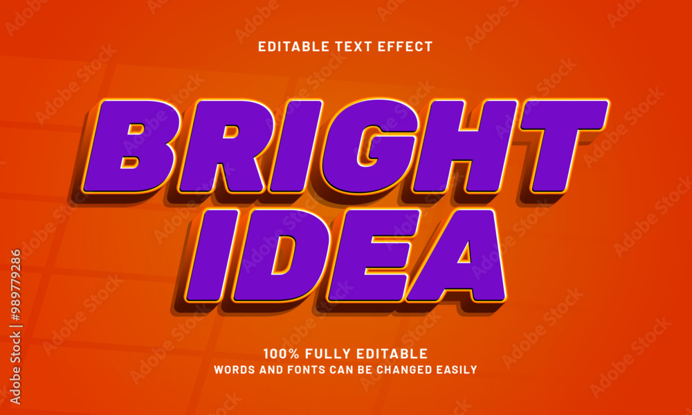 bright idea editable text effects with a smart and simple theme bright idea editable text effects with a smart and simple theme